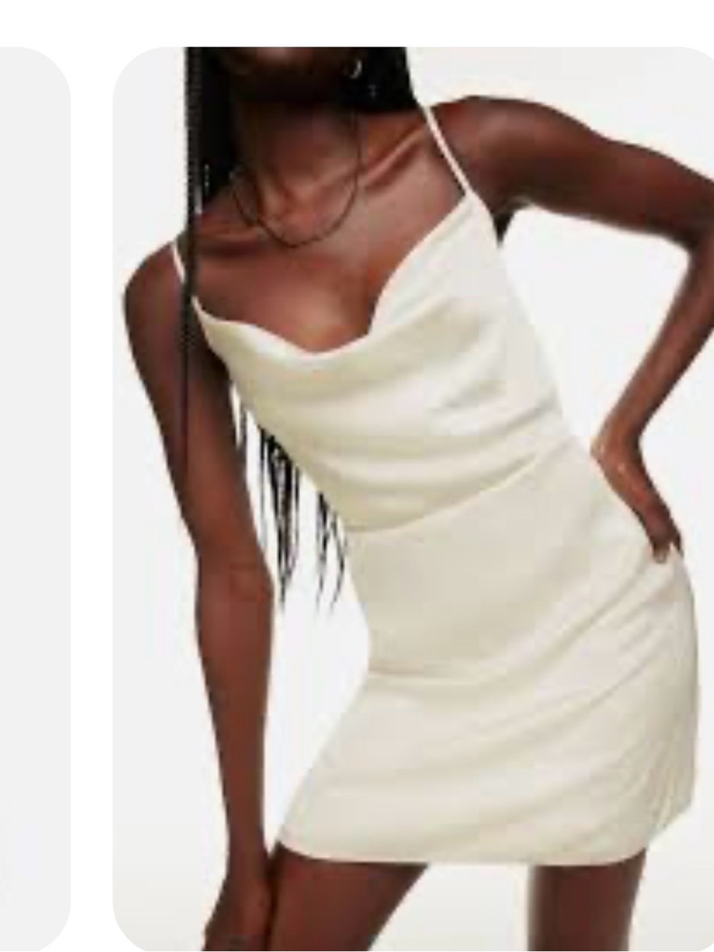 Aritzia Cream Slip Mini Dress - Picture 2 of 2
